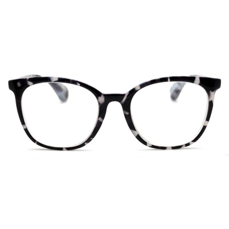 On The Nose Ruth - Black & White Tortoiseshell Glasses image number 1